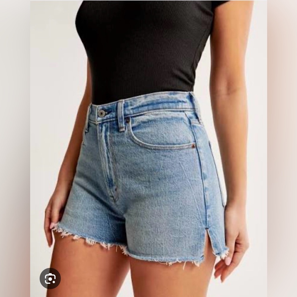 Abercrombie & Fitch Light Blue Jean Shorts
